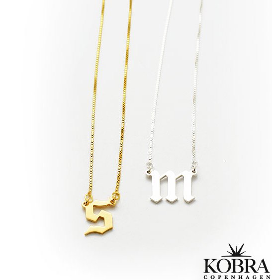 Slvhalskde "Bronx" med dit personlige bogstav inklusiv venezia kde