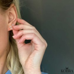 "Zoey" slv restik med bogstav og sten 1 stk. 