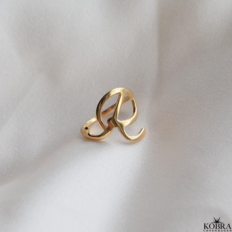 "The Letter" 18K Gold Plated Handmade Letter Ring