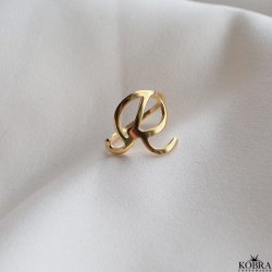 "The Letter" 18K Gold Plated Handmade Letter Ring