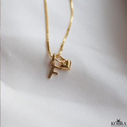 "Soho" 18 karat forgyldt hndlavet bogstav charm