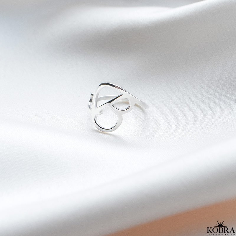 "The Letter" hndlavet bogstav ring i sterling slv