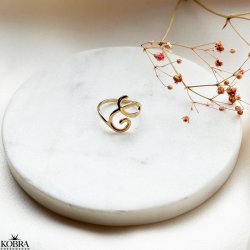 "The Letter" 18K Gold Plated Handmade Letter Ring
