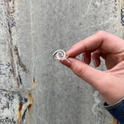 "Viana" elegant spiral ring i slv