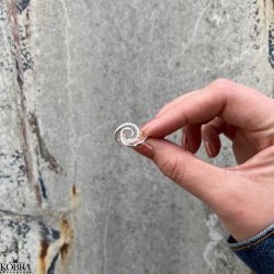 "Viana" elegant spiral ring i slv