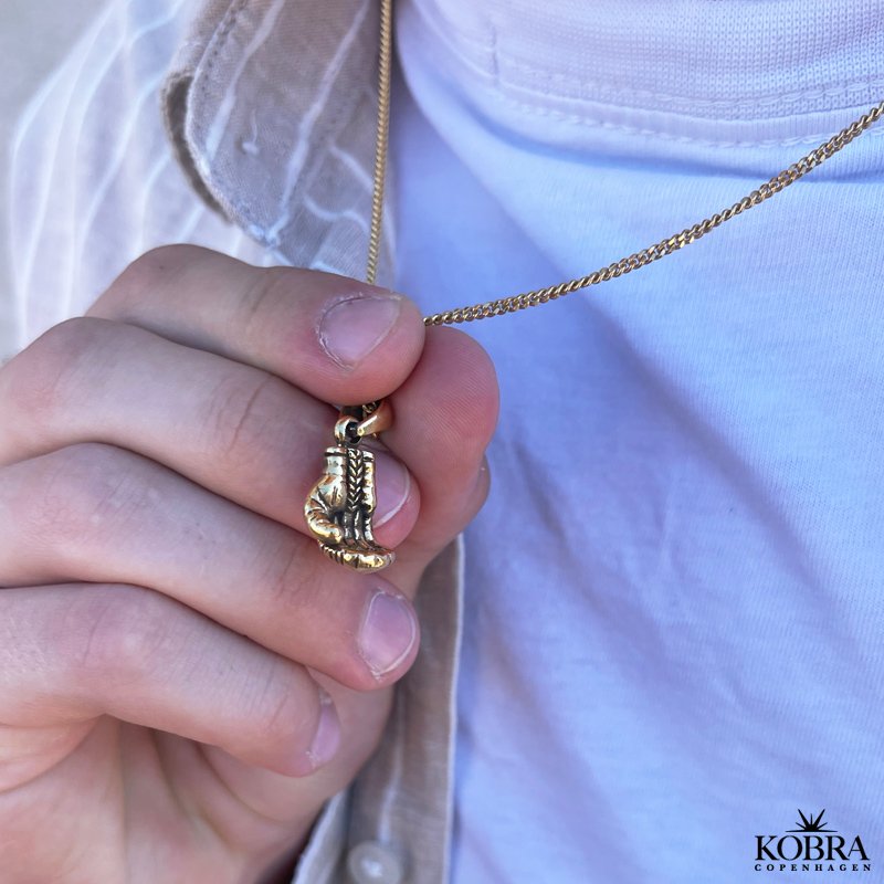 "Boxing" guldhalskde med boksehandske