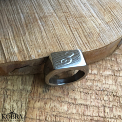 "Brandon" Stl ring med gravering