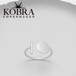 "Brooklyn" enkel slvring med geometriske former