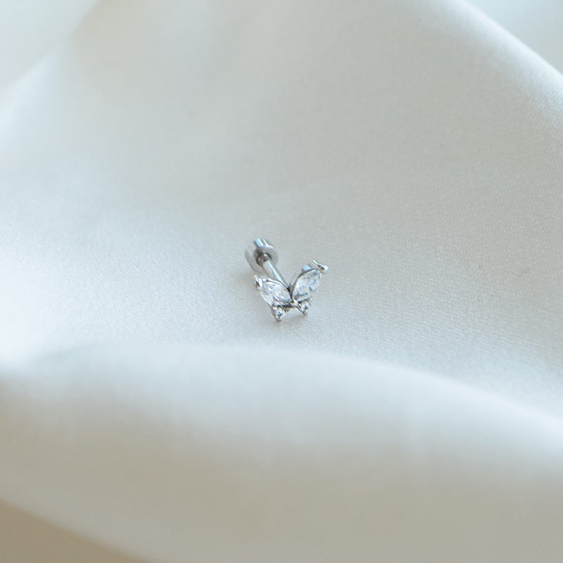 "Elsie" Piercing � Butterfly Flat Back