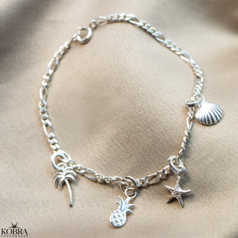 "California" sølv armbånd med dine charms