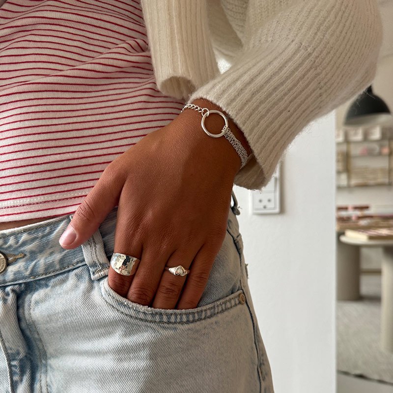 "Marion" chunky s�lv armb�nd