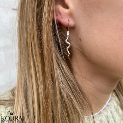 "Catalina" sølv øreringe med slanger