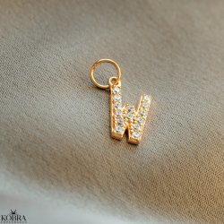 "Alias" gold necklace with your letter