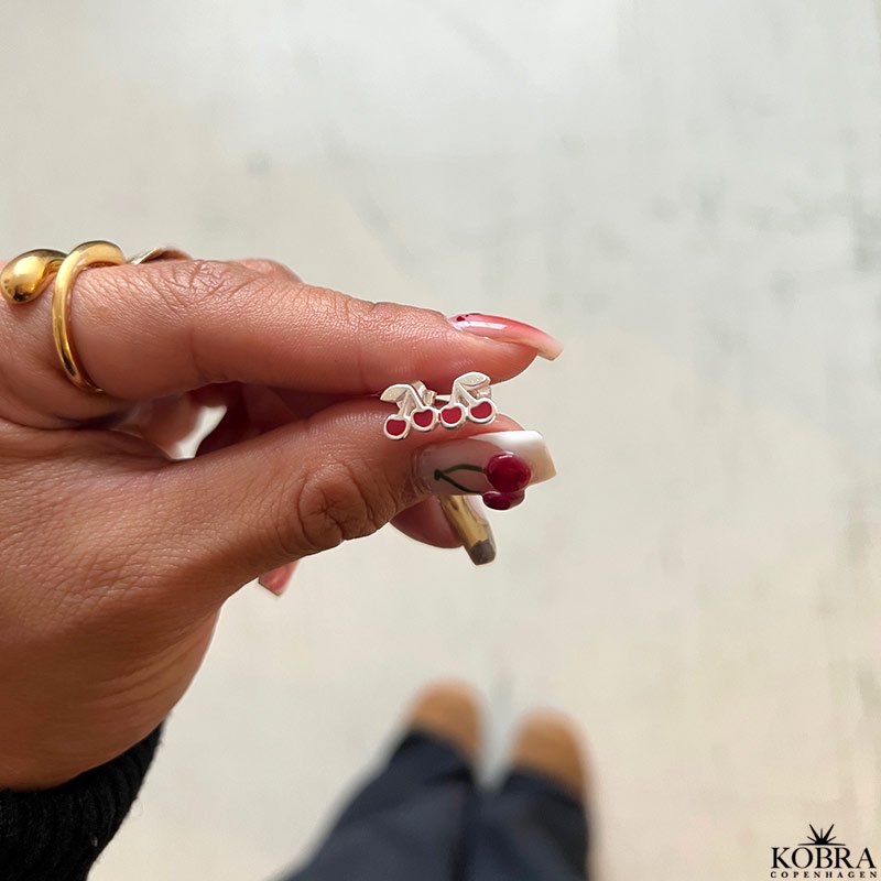  "Sweet Cherry" 1 stk kirseb�r �rering, s�lv
