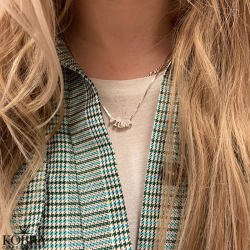 "Chloe" slv halskde med 1 bogstav