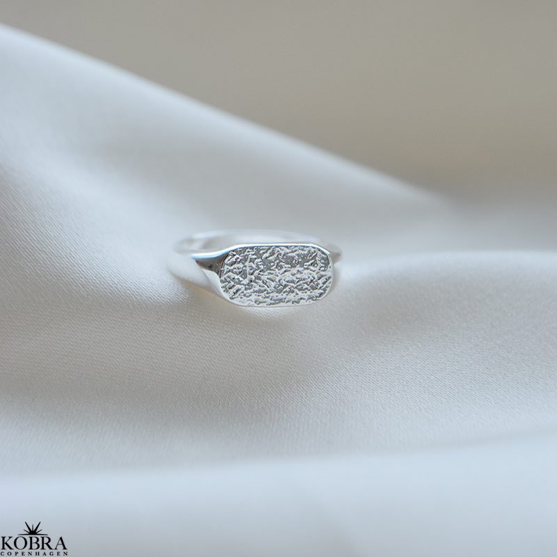 "Rock" Chrushed slv ring