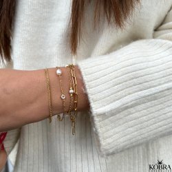 "Colorado" chunky gold bracelet