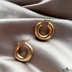 "Donna" chunky gold hoops / earrings