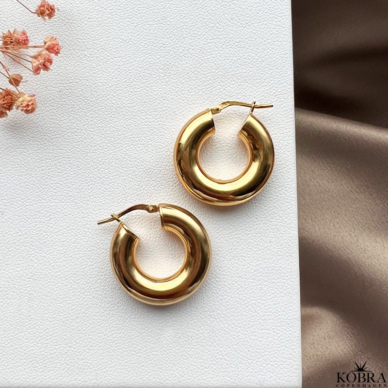 "Donna" chunky gold hoops / earrings