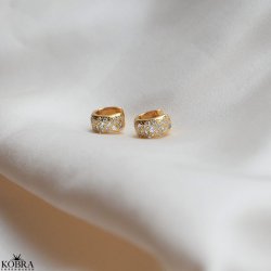 "Nova Moon" chunky sm guld reringe med sten