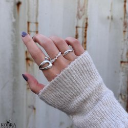 "Medina" chunky silver ring