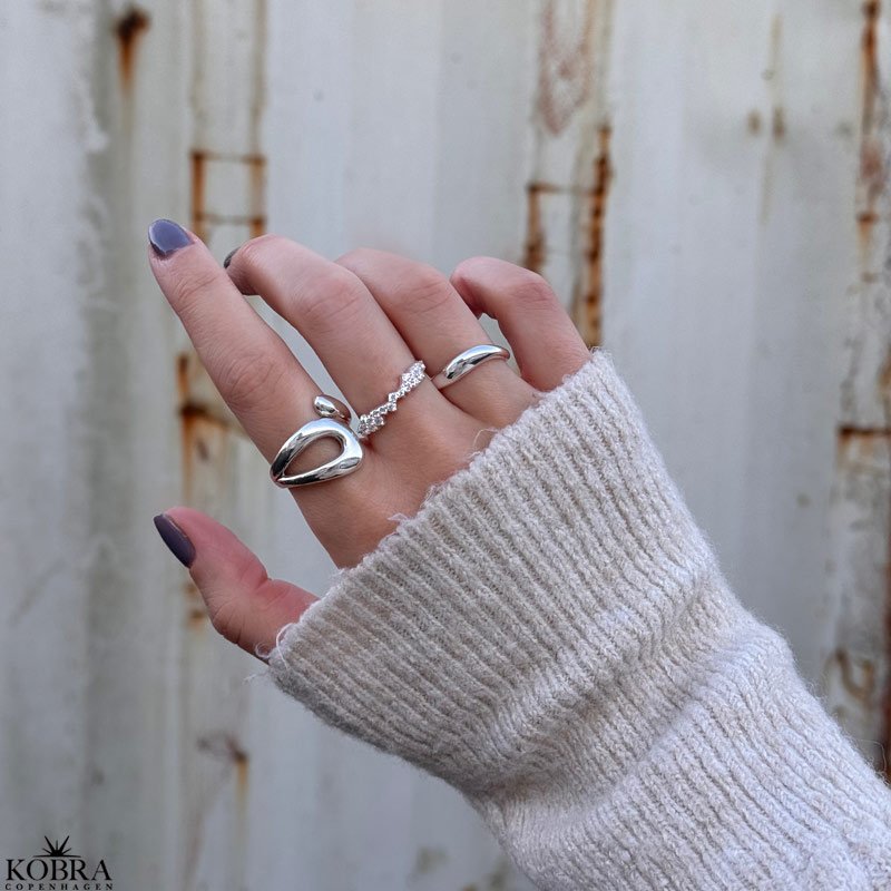 "Medina" chunky silver ring