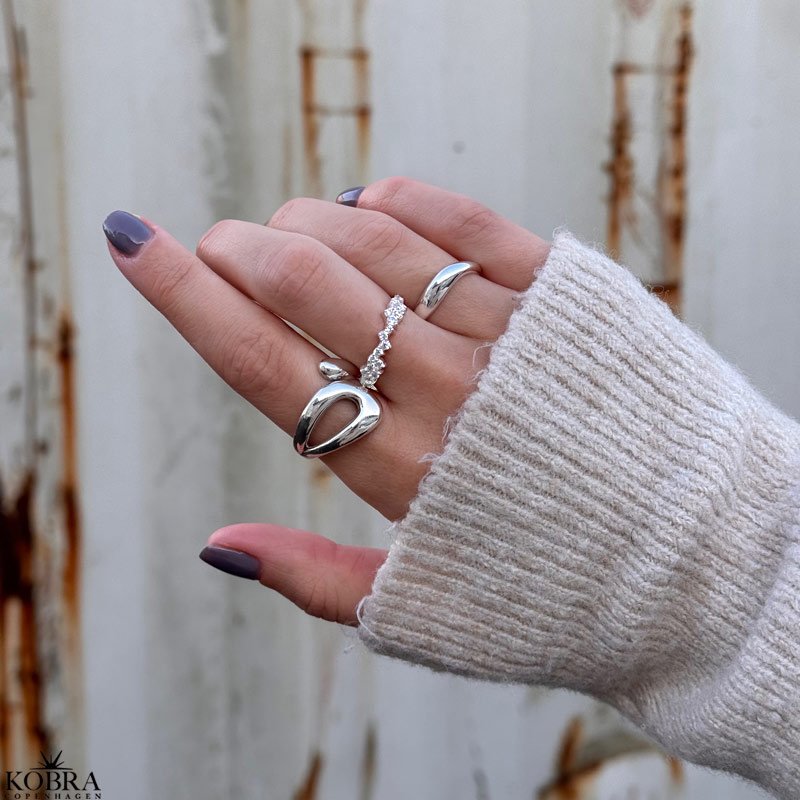 "Medina" chunky silver ring