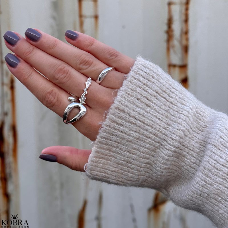 "Medina" chunky silver ring