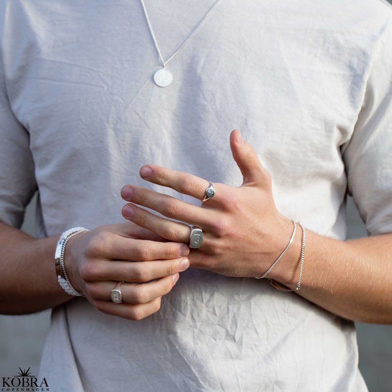 "Clinton" 2 mm panzer chain bracelet in silver