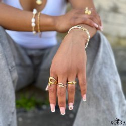 "Medina" chunky guld ring