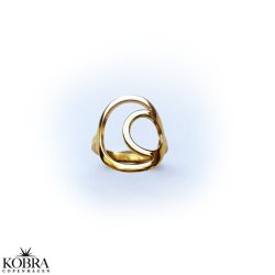 "Rio" 18 carat gold plated circle ring