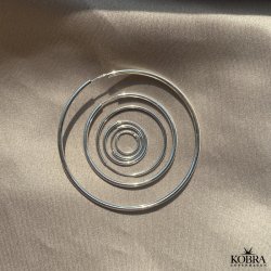 "Cirkeline" hoops (xs) i sterling slv