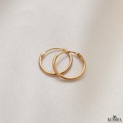 "Cirkeline" hoops (xs) i forgyldt