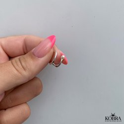 "Clay" Earcuff i slv med perle