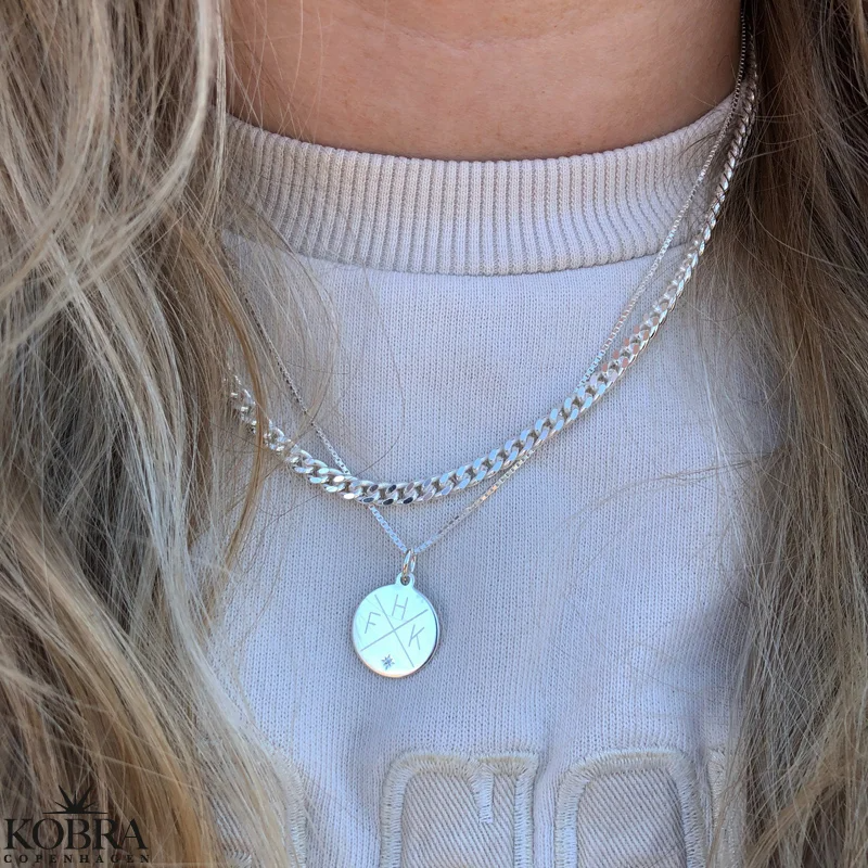 "Clinton" 4 mm. chain in silver or gold-plated