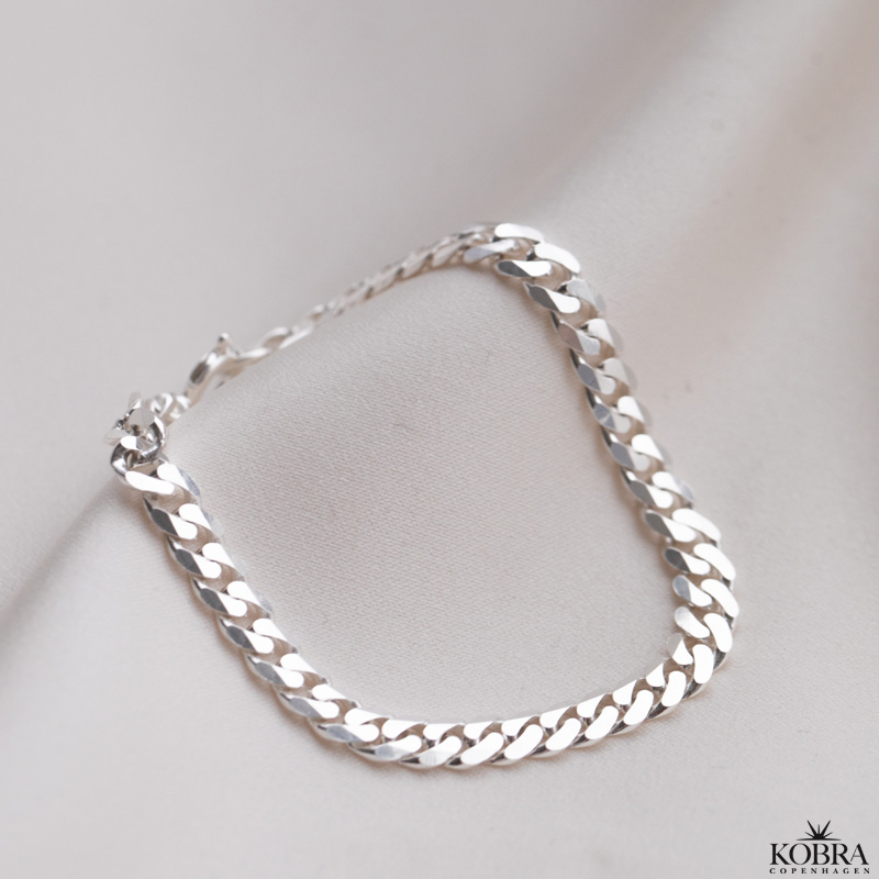 "Clinton" 5 mm panzer armbnd i gte slv til mnd