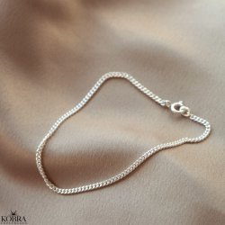 "Clinton" 2 mm panzer chain bracelet in silver