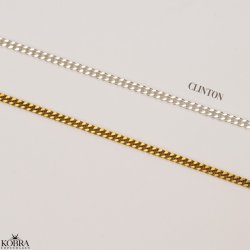 "Rylie" slv halskde til herre med hammerslet dogtag og din gravering