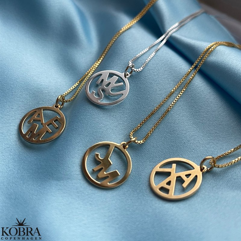 "Close To You" handmade gold jewelery with your 3 personal letters