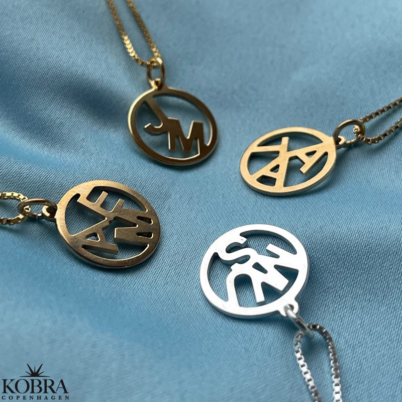 "Close To You" handmade gold jewelery with your 3 personal letters