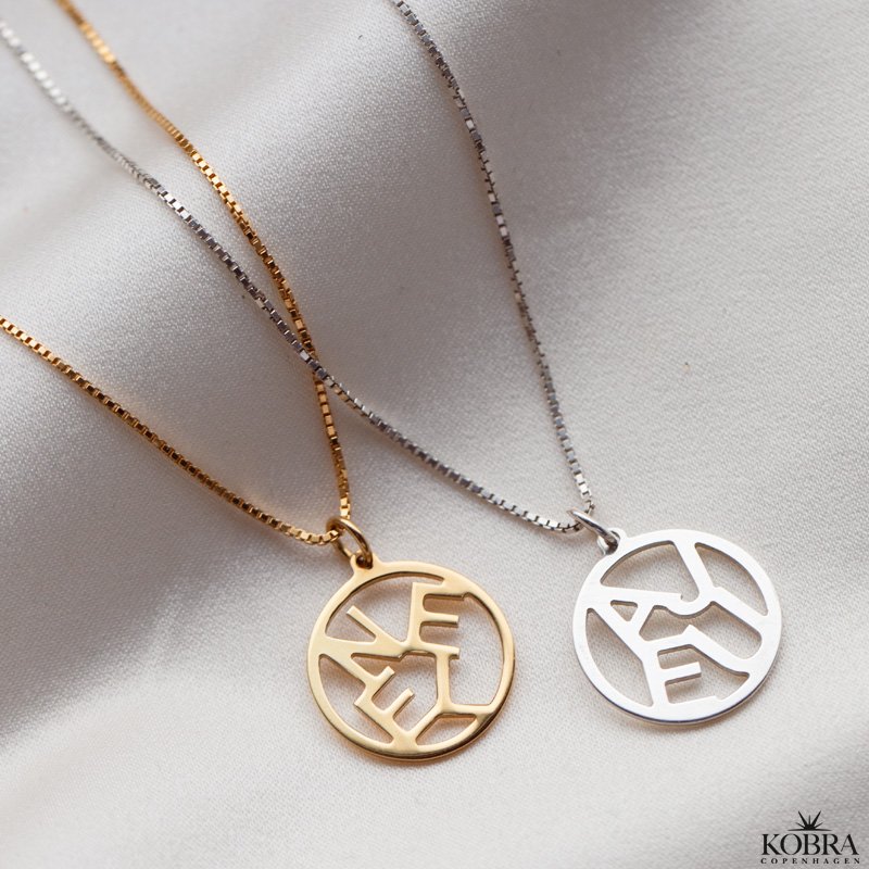 "Close To You" handmade silver jewelry with personal letters