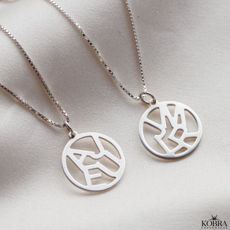 "Close To You" handmade silver jewelry with personal letters