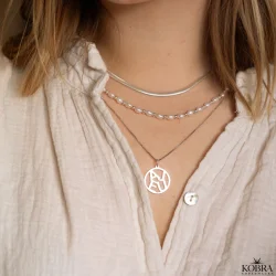 "Close To You" handmade silver jewelry with personal letters