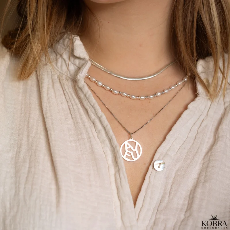 "Close To You" handmade silver jewelry with personal letters