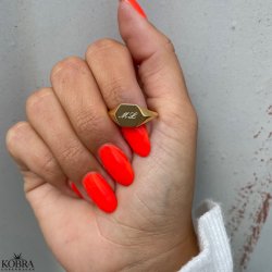 "Jordan" gold ring with personal engraving