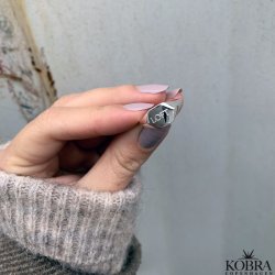 "Jordan" slv ring med personlig indgravering