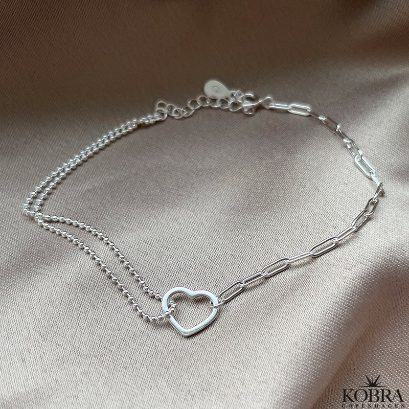 "Colombia" slv armbnd med hjerte