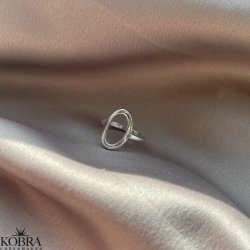 "Cyrus" oval ring i sterling slv
