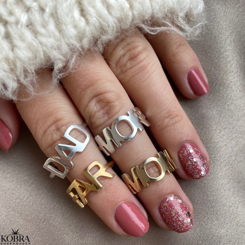 "FAR" 18 karat forgyldt ring