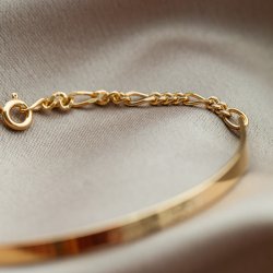 "Dakota" Guld armbånd, armlet, inklusiv gravering